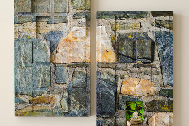 Kirsh residence art "Stone wall" diptych