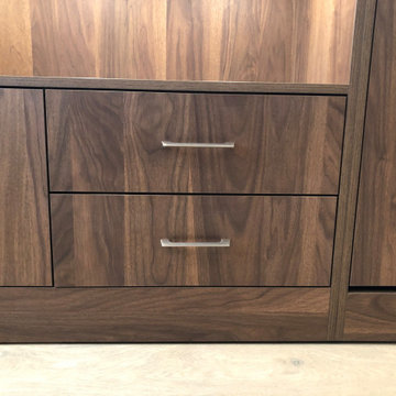 Smoked Walnut Shinnoki Office/Guest Room with Wall Bed