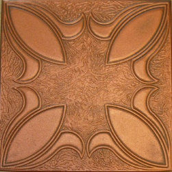 R 16 Styrofoam Ceiling Tile 20x20 - Antique Copper - Ceiling Tile