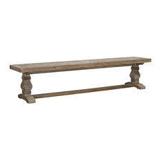 Quincy Reclaimed Pine Bench by Kosas Home, Weathered Brown, 18hx83wx16d
