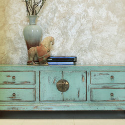 Distressed Ming Style Cabinet - Buffets And Sideboards