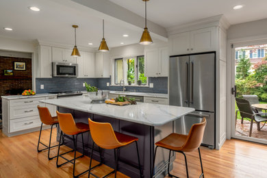 Example of a kitchen design in Philadelphia