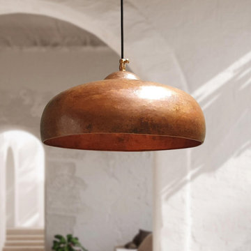 Copper Dome Pendant Light
