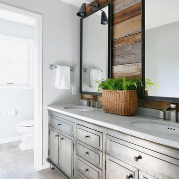 Zinc Metal Wrapped Vanity