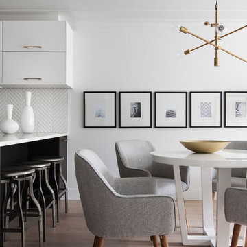 Bulbed and Brass Dining