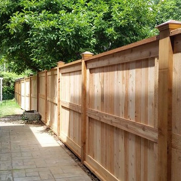 Dual Window Picture Frame Privacy Fence.