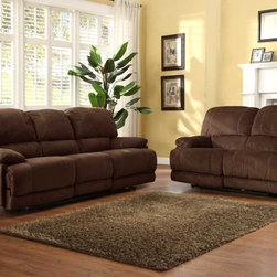 Sullivan Power Reclining Sofa Set in Dark Brown - $2036.12 - Living Room Furniture Sets
