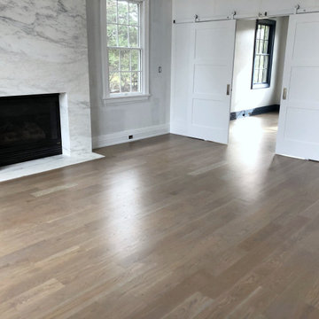 DIX HILLS: 5" WHITE OAK INSTALLED & FINISHED WITH 4 PART CUSTOM STAIN