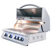 32" Premier Series 5-Burner Built-In Gas Grill With LED Lights, Natural Gas