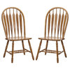 Intercon Furniture Classic Oak Detailed Arrow Back Side Chairs