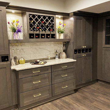 Basement Remodeling - Wine Cabinetry`