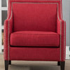 Comfort Pointe Taslo Accent Chair, Red
