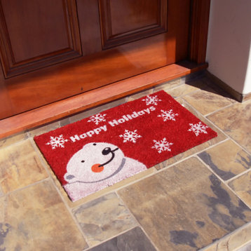 Rubber-Cal Friends and Family Christmas Decor Kit, 18"x 30", 4 Doormats