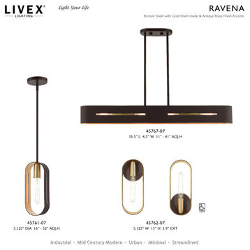 Livex Lighting 45761 Ravena 5"W Mini Pendant - Brushed Nickel