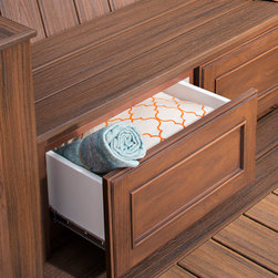 Trex&reg; OutdoorStorage&trade; Bench Insert Storage Cabinets - Outdoor Products