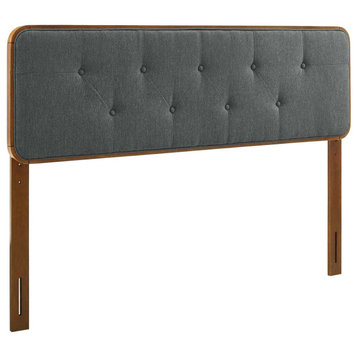 Modway Collins Tufted King Fabric and Wood headboard