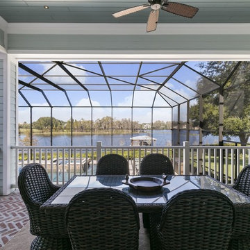 Coastal inspired estate sited on over one acre on Lake Butler in Windermere
