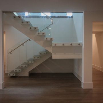 Project #80 | Mono-Beam Staircase with Glass Panels