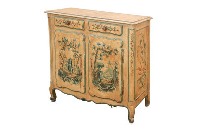 Painted Antique Buffet - Chinoiserie Style