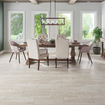 24" x 12" Graystone Travertine Porcelain Flooring