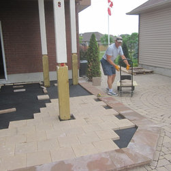Installing stone pattern on Silca Grates - Deck Tiles And Planks