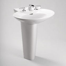 Toto Pacifica 25 x 20 Pedestal Lavatory LPT908N - Bathroom Sinks