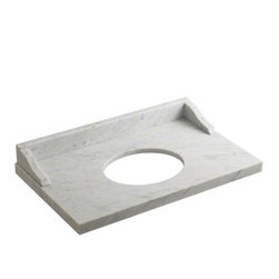 Kallista White Carrara For Country by Michael S Smith Console Table Top - Vanity Tops And Side Splashes