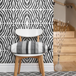 Tyles Marbled Zebra in Black - Paint And Wall Covering Supplies