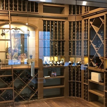 Glass Enclosed Walk-In Wine Room