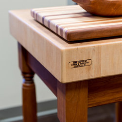 Branded Wooden Chopping Block with Bowl and Spoons - Products