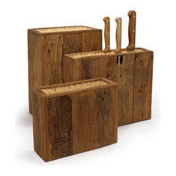Eco Wood Knife Blocks - Cooking Utensils