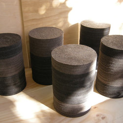 Table/Stools - Industrial Felt - Side Tables And End Tables