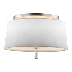 2 Light Semi Flush Mount by Feiss Tori made of Steel Material - Lighting