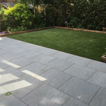Artificial grass in Leatherhead, Surrey.