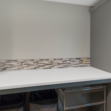 Excess Master Bedroom Space Converted to a Convenient Laundry Room