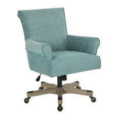 50 Most Por Upholstered Office Chairs For 2018 Houzz Mod Dorcis Office Chair Turquoise Chairs