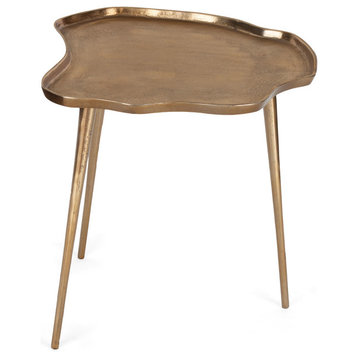 Evianna Side Table, Large Gold