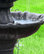 Sunnydaze 2-Tier Outdoor Water Fountain, Solar-on-Demand, Black, 35"