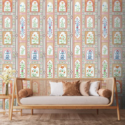 Mandan Symphony of Flowers on Wallpaper - Wallpaper