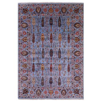 Persian Ziegler Hand-Knotted Wool Rug 6' 10" X 9' 8" - Q12756