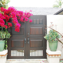 Designer Wood Gates - Home Fencing And Gates