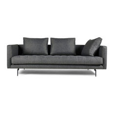 Dark Grey Tweed Sofas Houzz Manhattancomfort Manhattan Comfort Granville 3 Seat Dark Gray Tweed Sofa Sofas