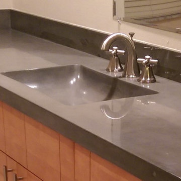 Concrete Countertop with Integral Sink