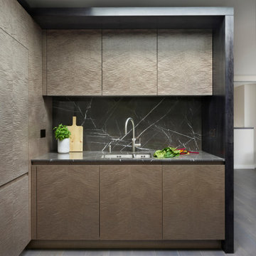 Mayfair Penthouse - Contemporary Open Plan Kitchen with Gaggenau Appliances