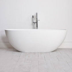 Lusso Stone Picasso Mini Stone Resin Solid Surface Freestanding Bath 1650 - Baths