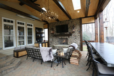 Inspiration for a porch remodel in Charlotte