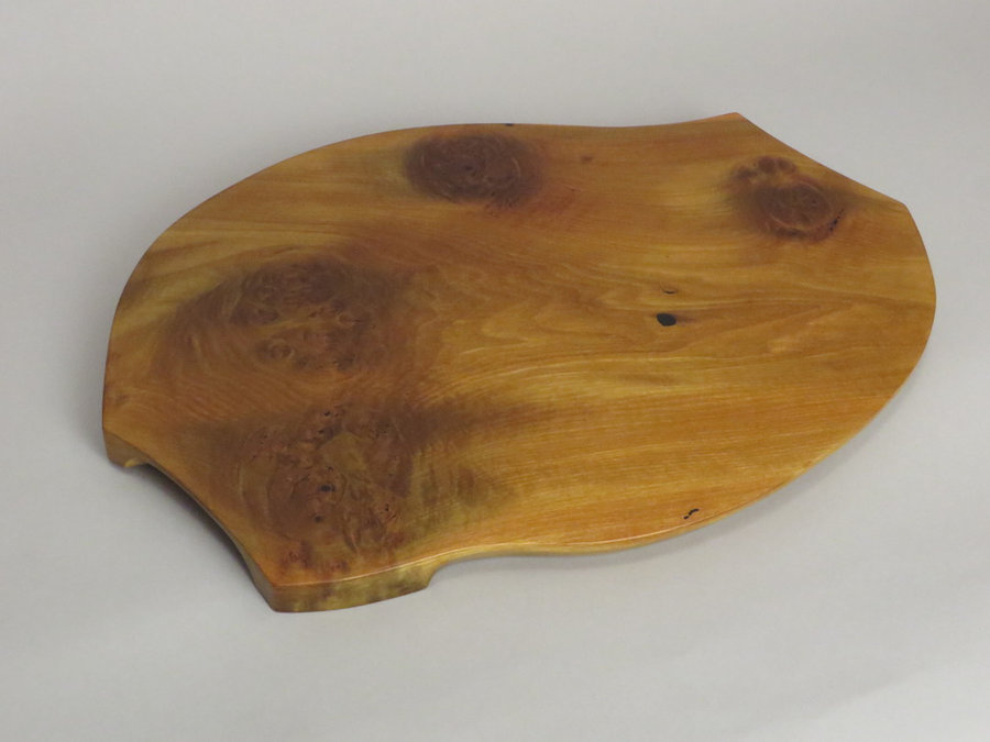 #15032 Hand-Carved Serving Tray. Reclaimed Heartwood Poplar