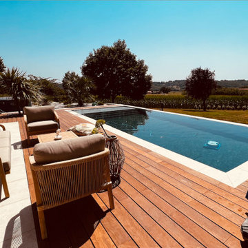 Piscine et extension de terrasse