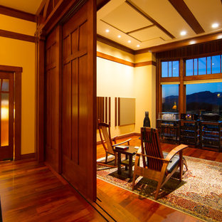 Example of an arts and crafts home theater design in San Luis Obispo