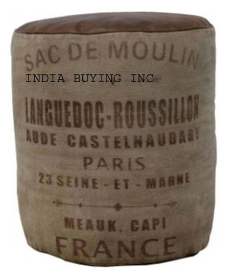 Industrial leather and canvas furniture from India buying inc